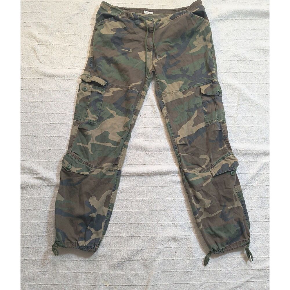 Vintage Rothco Paratrooper Cargo Fatigue Camouflage Pants